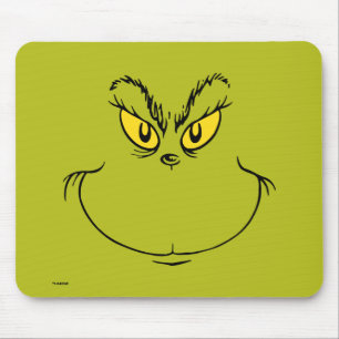 Wie der Grinch Weihnachten stahl Gesicht Mousepad