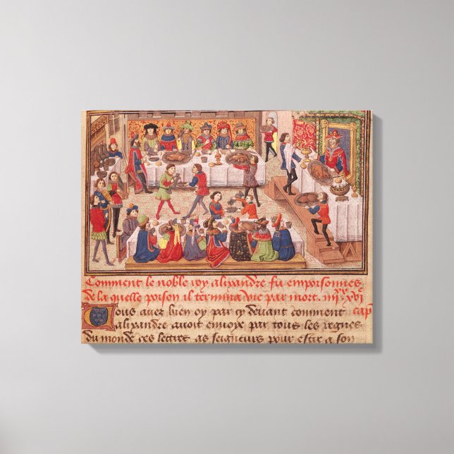 Wie der Nobelkönig Alexander vergiftet wurde Leinwanddruck (Vorderseite)