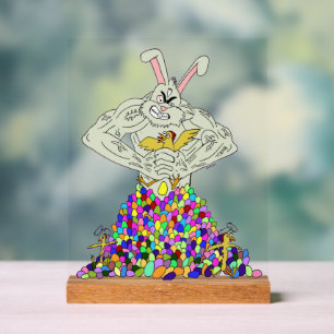 Wie der Osterhase seine Eier bekommt Acrylschild