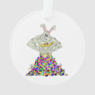 Wie der Osterhase seine Eier bekommt Ornament