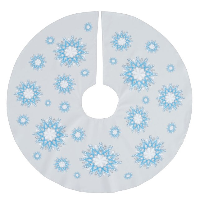 Wie der Schnee fliegt Polyester Weihnachtsbaumdecke (Vorderseite)