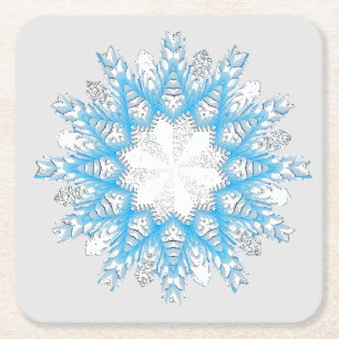 Wie der Schnee fliegt Rechteckiger Pappuntersetzer