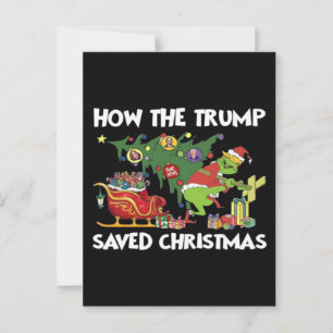 Wie der Trump Weihnachten gerettet hat Postkarte