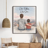 Wie der Vater so der Sohn Gebirgsportrait