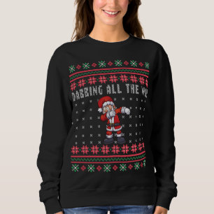 Wie der Weihnachtsmann zu Weihnachten schlucken Sweatshirt