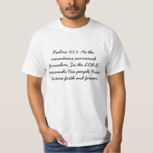 Wie die Berge großen T - Shirt Jerusalems umgeben