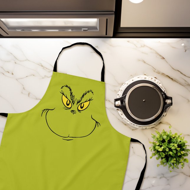 Wie die Grinch Weihnachtsfeier gestohlen hat Schürze (Apron on counter)