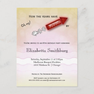 Wie die Jahre vorbei geflogen sind - Einladung