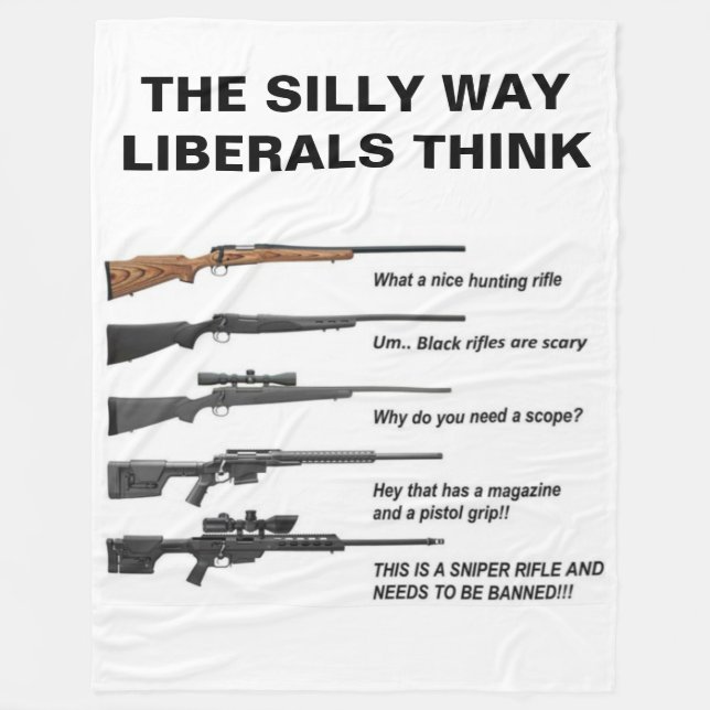WIE DIE LIBERALEN DENKEN FLEECEDECKE (Vorderseite)