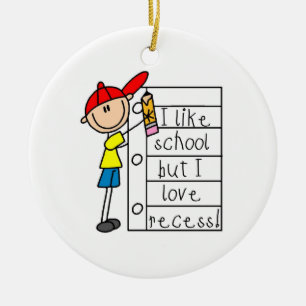 Wie die Liebe der Schule Keramik Ornament