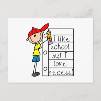 Wie die Liebe der Schule Postkarte