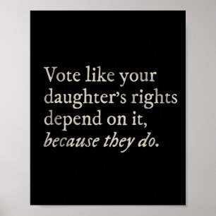 Wie die Rechte deiner Tochter von ihr abhängen, is Poster