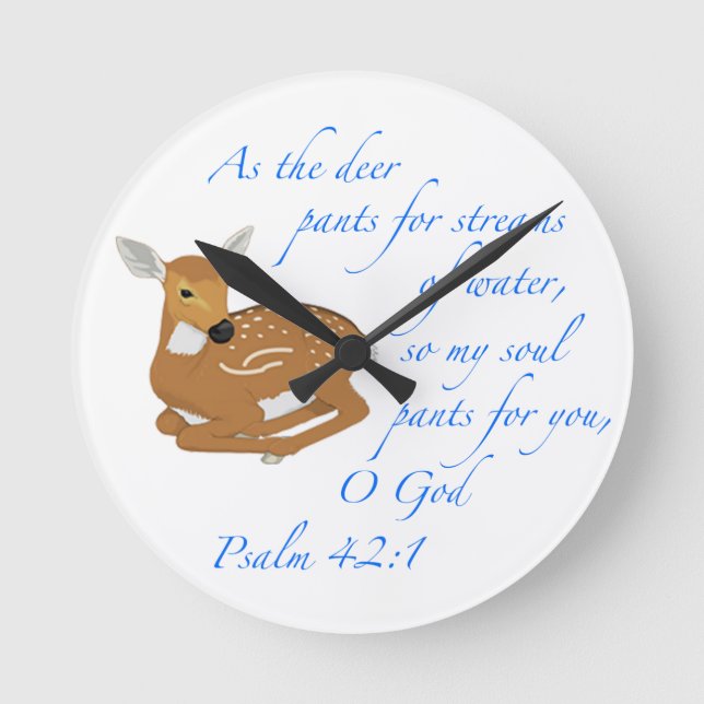 Wie die Rotwild abstoppen Runde Wanduhr (Vorderseite)