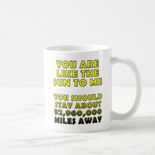 Wie die Sonne Lustiger Becher Kaffeetasse