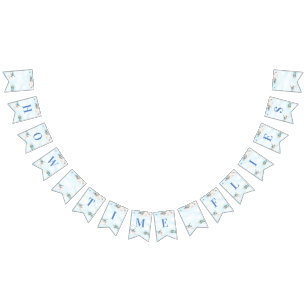 Wie die Zeit fliegt Spielzeug Flugzeug Reise Thema Wimpelkette