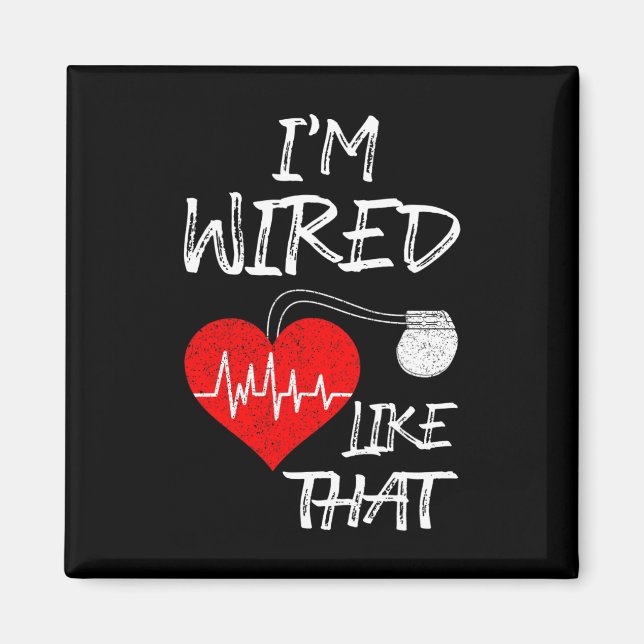 Wie dieser Pacemaker Joke Heart Disease Aware Magnet (Vorne)