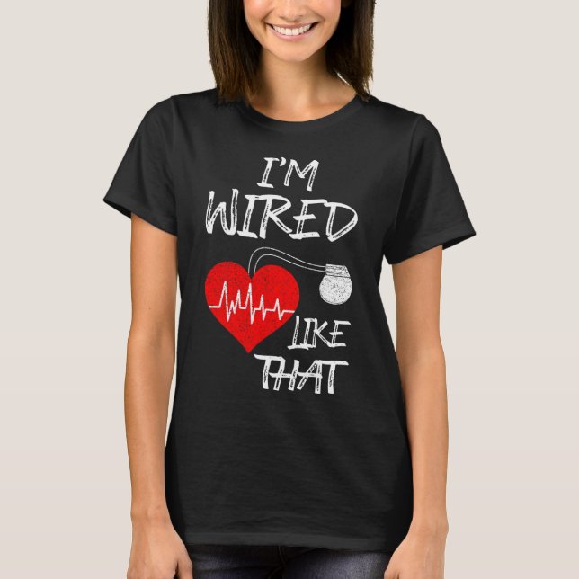 Wie dieser Pacemaker Joke Heart Disease Aware T-Shirt (Vorderseite)