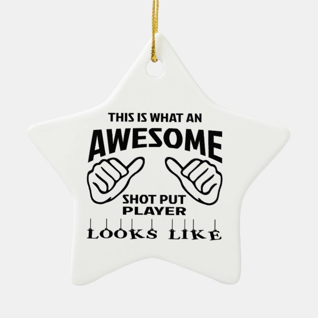 Wie dieses ist, ein welcher fantastischer Schuss Keramik Ornament (Vorne)