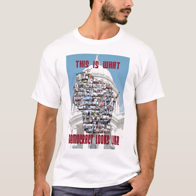 Wie dieses ist, was Demokratie aussieht T-Shirt (Vorderseite)