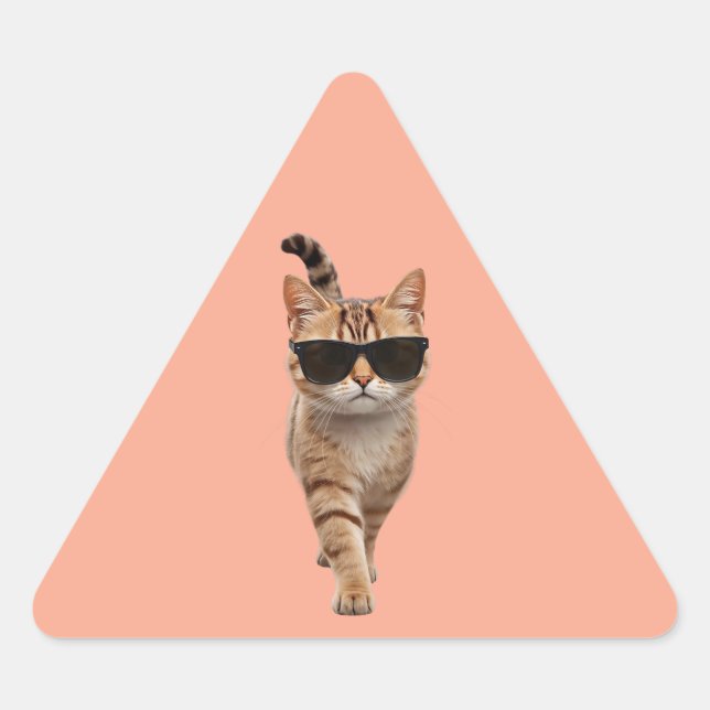 Wie du es Gemein hast laufen Dreieckiger Aufkleber (Vorderseite)