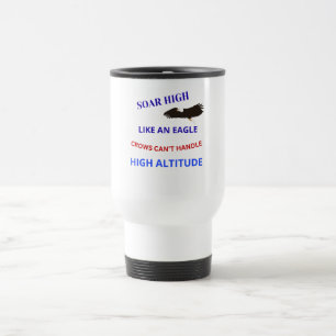 Wie ein Adler in die Höhe steigen Reisebecher