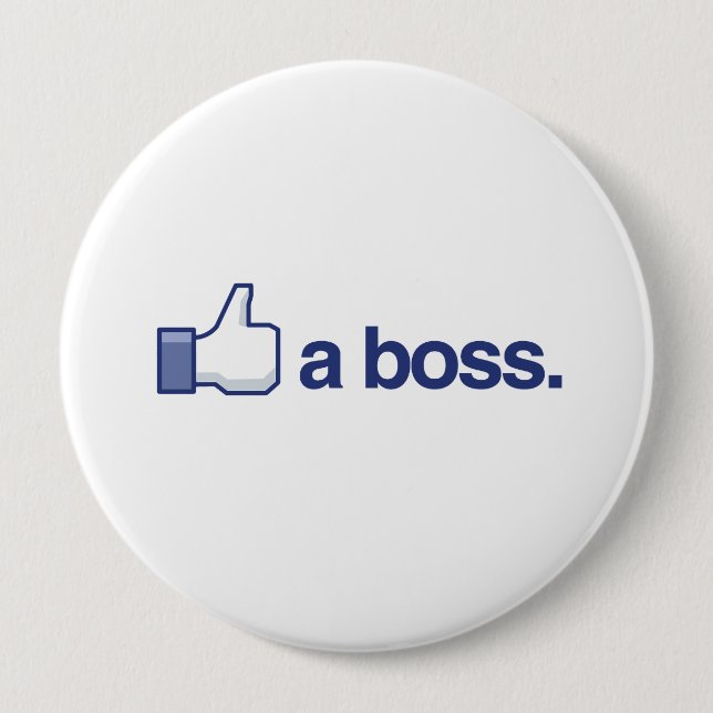 WIE EIN BOSS BUTTON (Vorderseite)