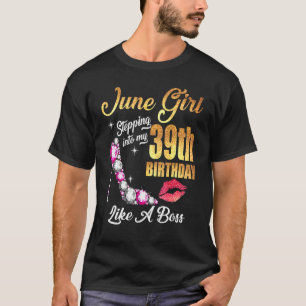 Wie ein Boss für 39 in meinen 39. Geburtstag eintr T-Shirt