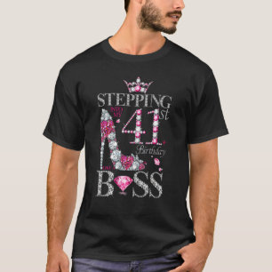 Wie ein Boss für 41 in meinen 41. Geburtstag eintr T-Shirt