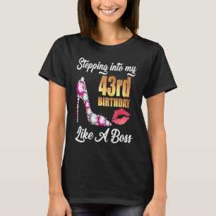 Wie ein Boss für 43 in meinen 43. Geburtstag eintr T-Shirt