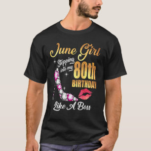 Wie ein Boss für 80 in meinen 80. Geburtstag eintr T-Shirt