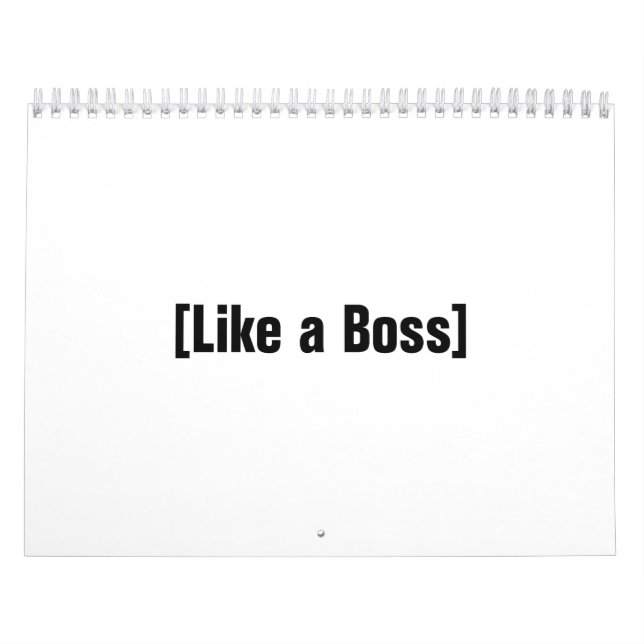 Wie ein Boss Kalender (Titelbild)