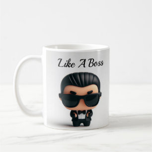 Wie ein Boss personalisierte Mug/Kaffee-Tasse/Gesc Kaffeetasse