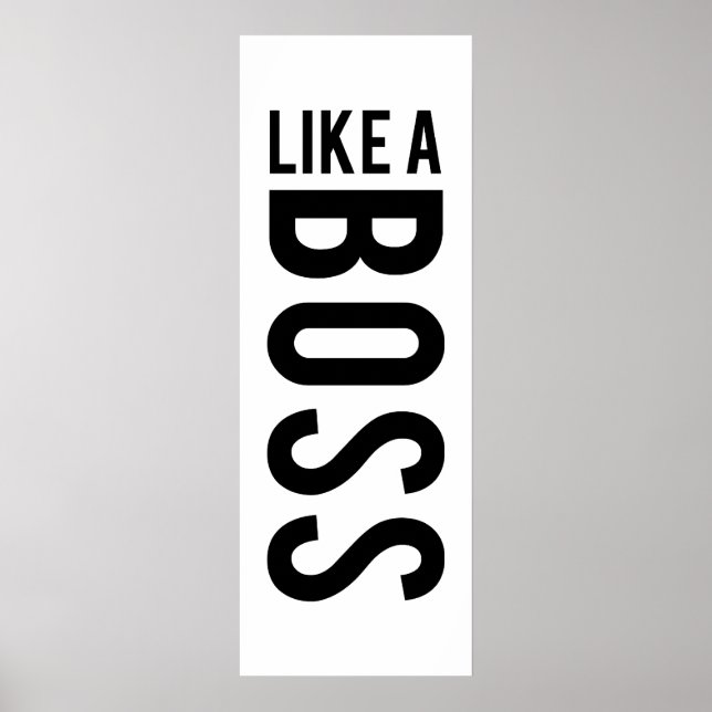 WIE EIN BOSS POSTER (Vorne)