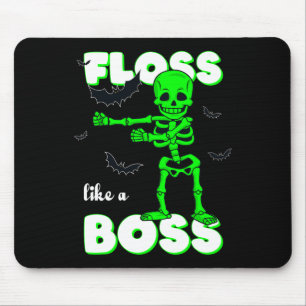 Wie ein Boss Skelett Halloween Boys Girls Ki Mousepad