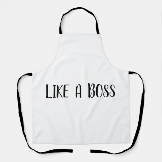 Wie ein Boss Zitat Schürze