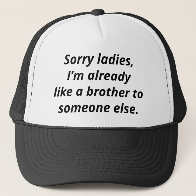 Wie ein Bruder Truckerkappe (Vorderseite)