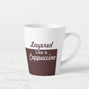 Wie ein Cappuccino Milchtasse