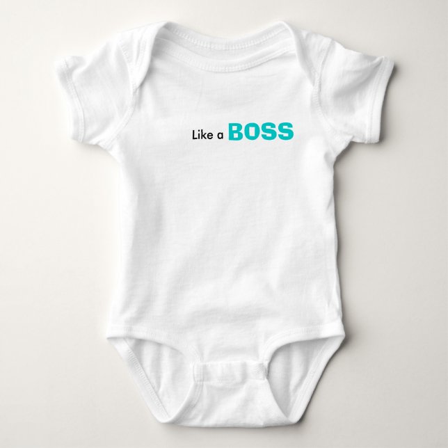 Wie ein Chef Baby Strampler (Vorderseite)