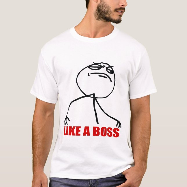 Wie ein Chef GTFO Meme stellen Sie Shirt gegenüber (Vorderseite)