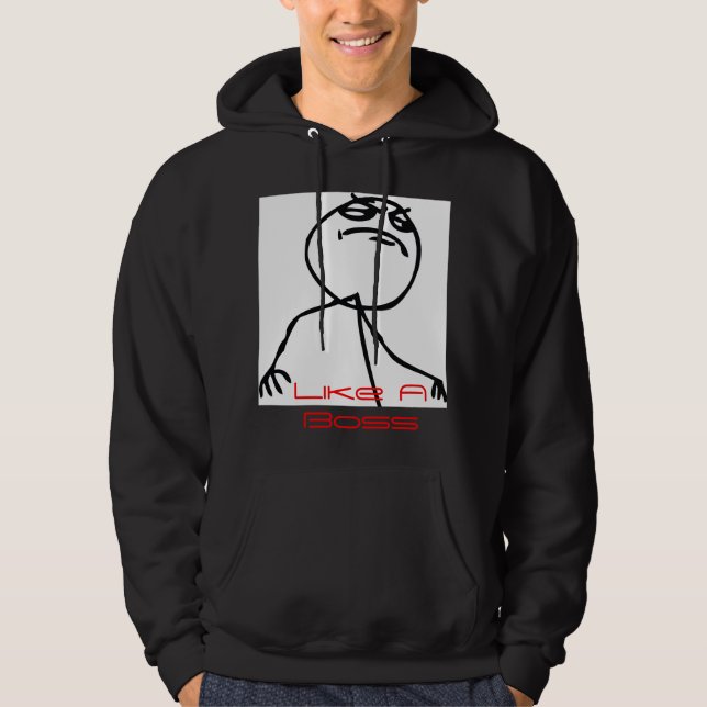 Wie ein Chef Hoodie (Vorderseite)