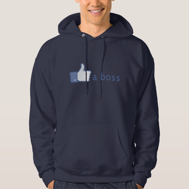 Wie ein Chef Hoodie (Vorderseite)