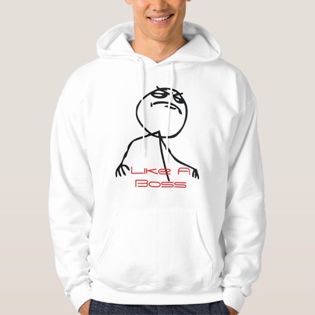 Wie ein Chef Hoodie (Vorderseite)