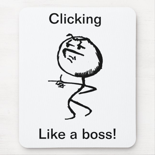 wie ein Chef Mousepad (Vorne)