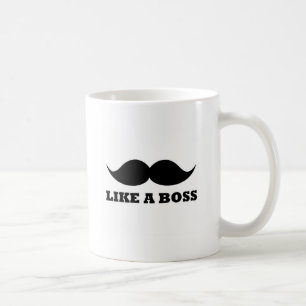 WIE EIN CHEF Schnurrbartentwurf Kaffeetasse