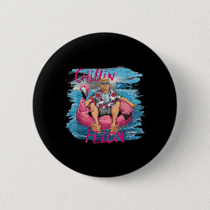 Wie ein Felon Summer 2024 Funny President Trump 20 Button