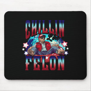 Wie ein Felon Trump Präsident 2024 Amerika wieder Mousepad
