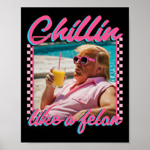 Wie ein Felon Trump Shirt Republikaner Funny Trump Poster