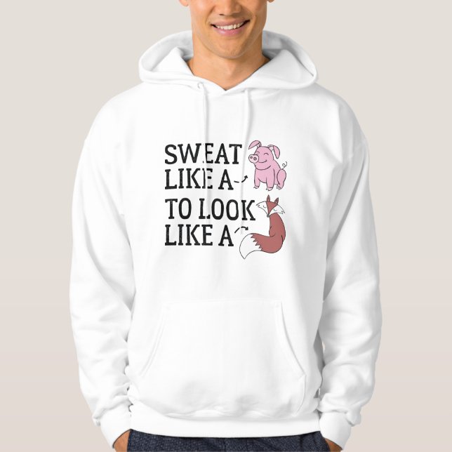 Wie ein Fuchs aussehen Hoodie (Vorderseite)