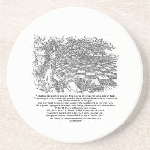 Wie ein großes Schachbrett-Spiel von Sandstein Untersetzer