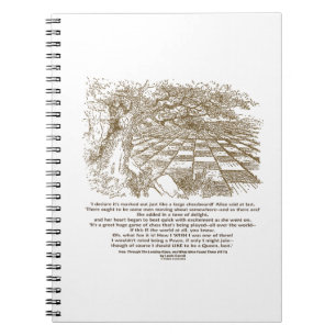 Wie ein großes Schachspiel im Wunderland Notizblock